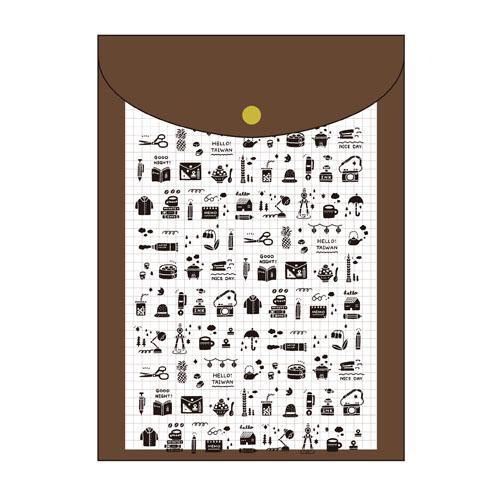 PAPIER PLATZ Eric Stationery Case/ A5/ Brown/ eslite誠品