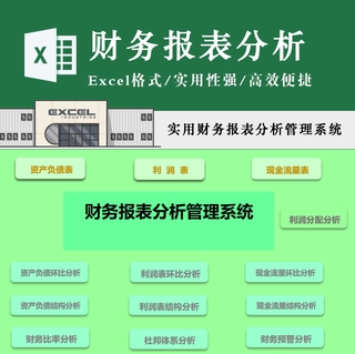 實用財務報表數據看板表格月度年終營收支出可視化報表excel模板 蝦皮購物
