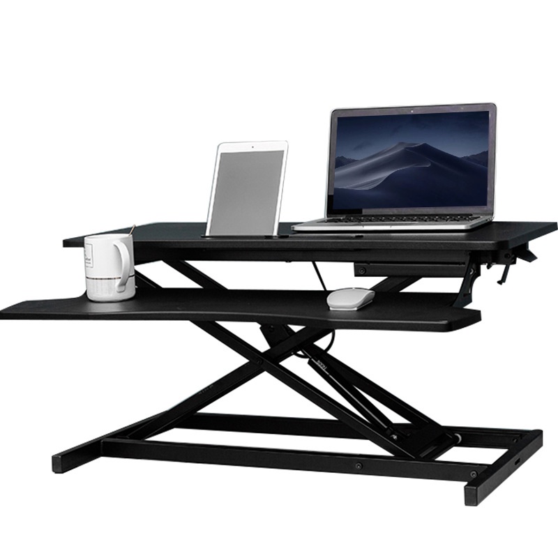 （台灣現貨）站立式電腦桌 升降桌 筆記本辦公桌 電腦臺桌上桌 可移動書桌工作臺