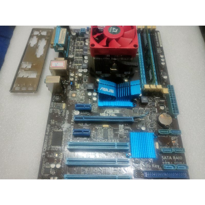 ASUS-M5A78L+FX-6100-CPU+DDR3-4G/良品/附風扇擋板