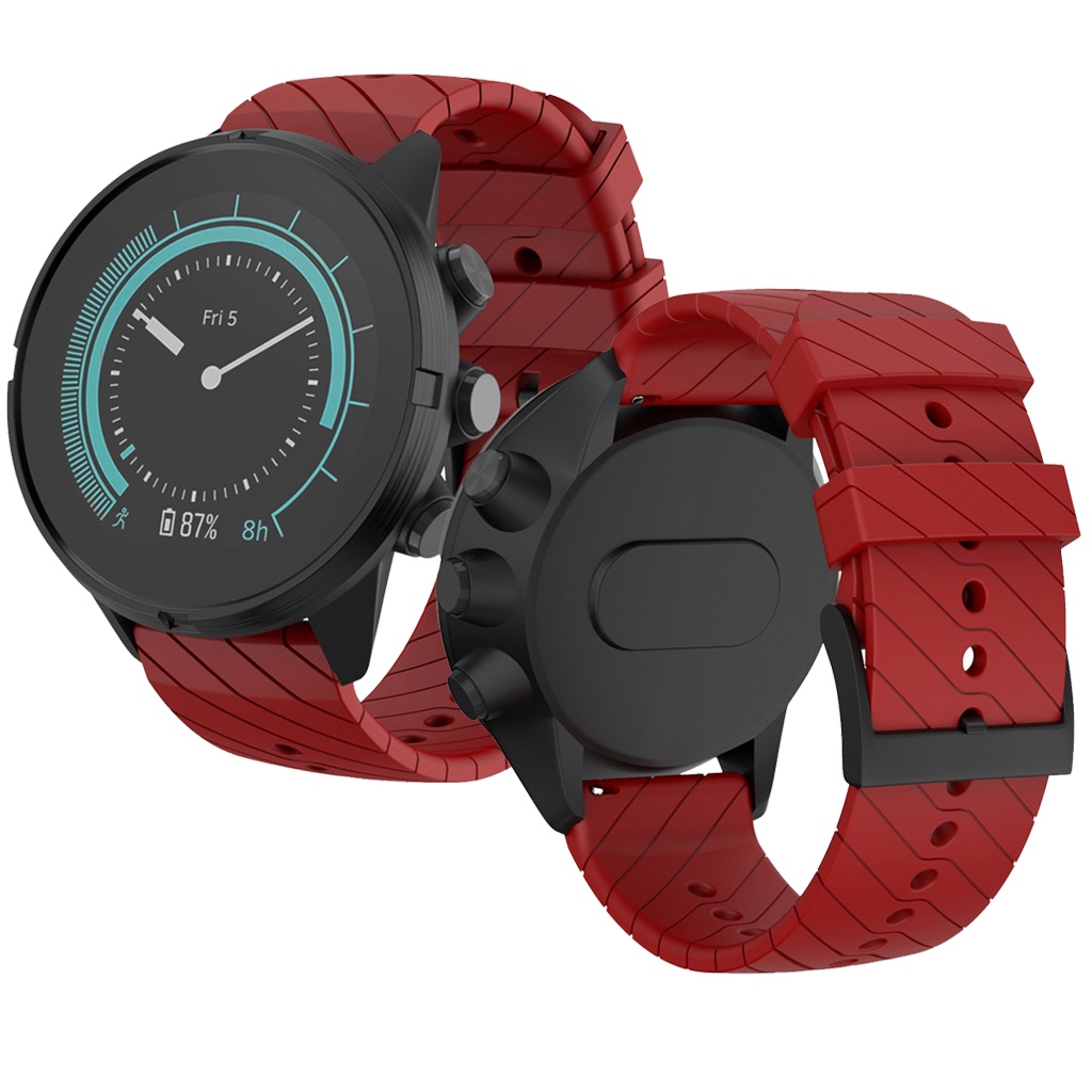 Suunto SPARTAN SPORT WRIST HR Baro 錶帶 24mm 優質 矽膠 快拆 手錶帶