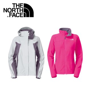 The North Face 女 GT WIND PRO兩件式外套《灰白桃紅》F13P-WHT/兜帽/防水/防/悠遊山水