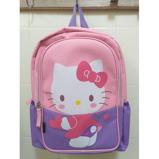 💒有家生活💒全新現貨 出清 Hello Kitty 凱蒂貓 粉紅色 後揹包 卡通書包 雙肩 帆布