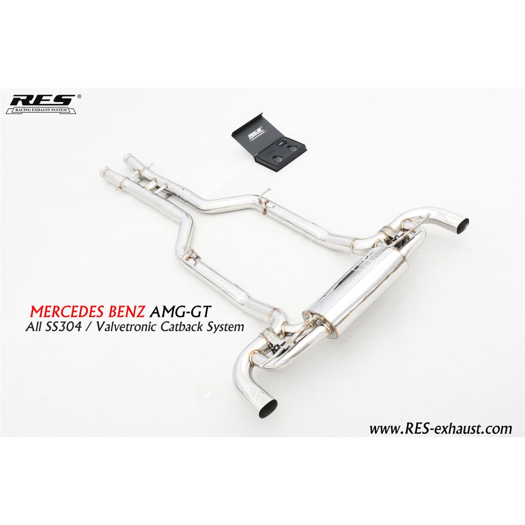 RES排氣管 MERCEDES-BENZ AMG GT GTS GTC 不鏽鋼/鈦合金 當派 中尾段