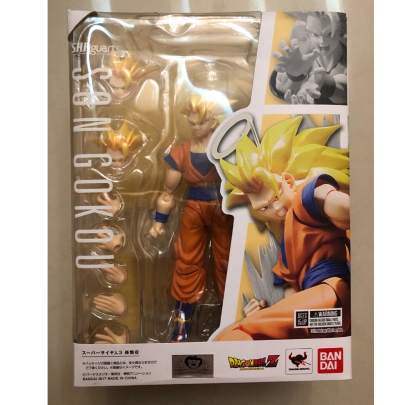 日版shf 七龍珠超級賽亞人3 超3 超三孫悟空全新未拆 蝦皮購物