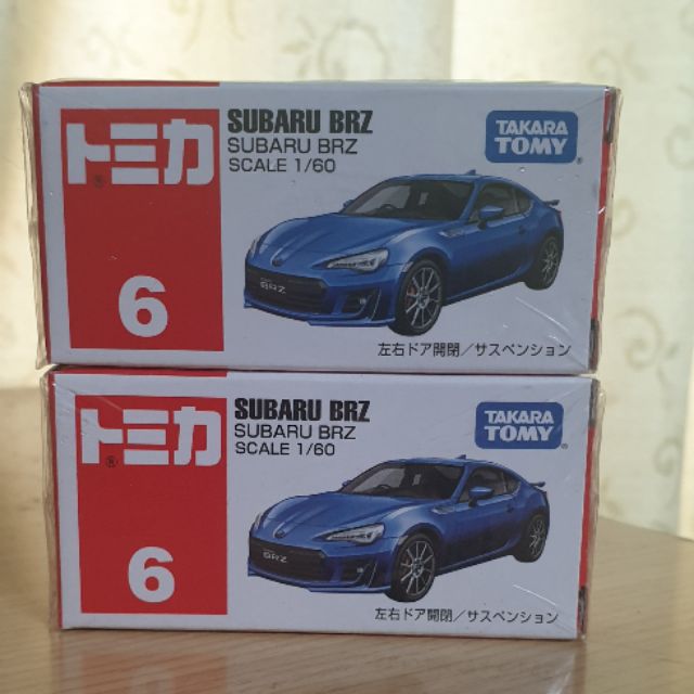 TOMICA 6 全新未拆封 SUBARU BRZ