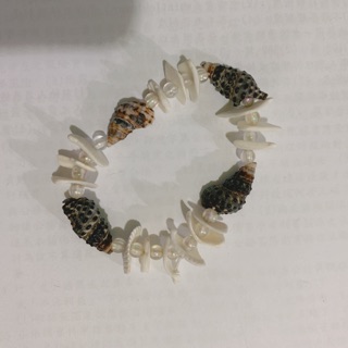 貝殼珍珠彈性手鍊手環