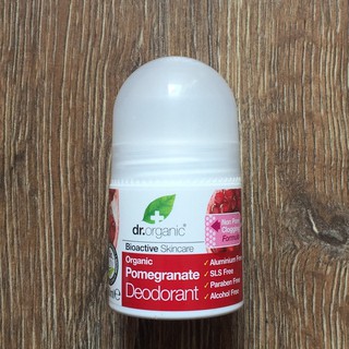 英國製 Dr. Organic Pomegranate Deodorant 紅石榴體香劑 滾珠式 有機新品