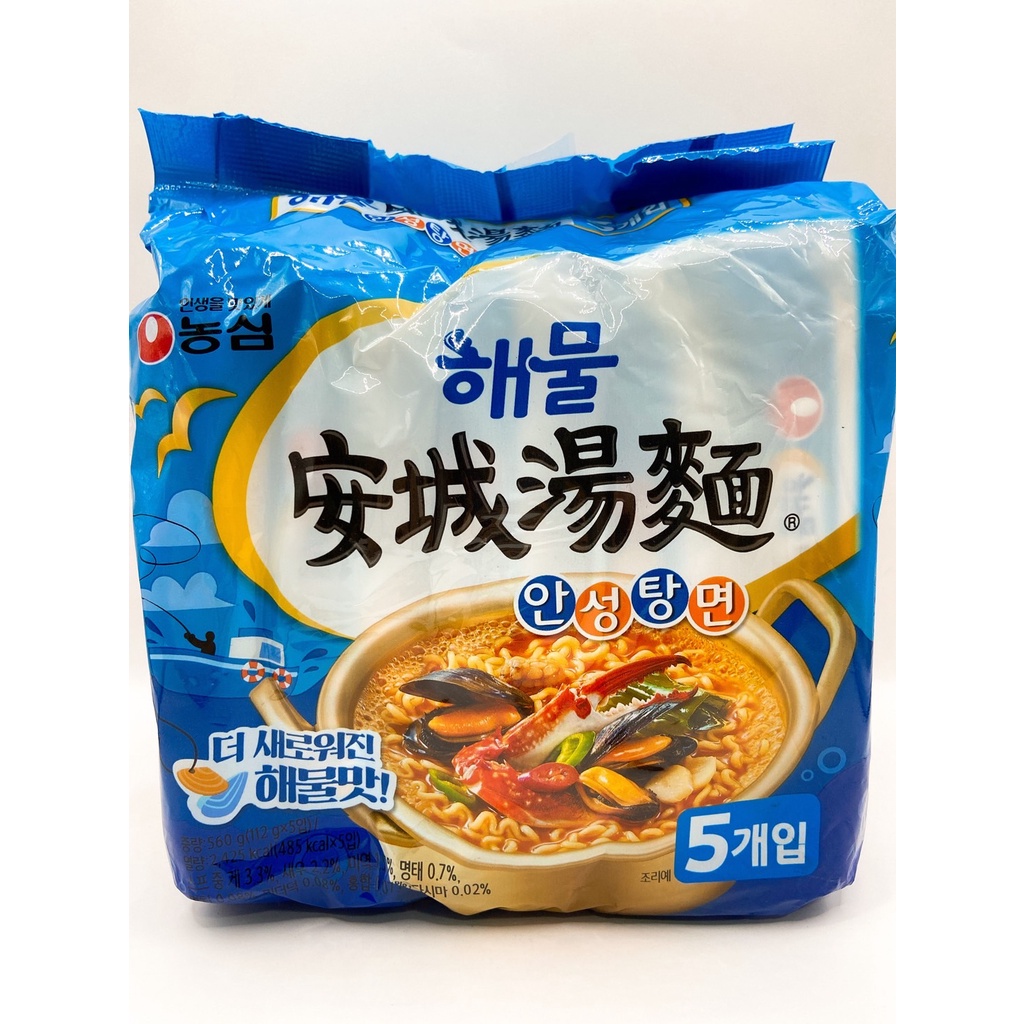 (即期商品) Nongshim 韓國農心 安城海鮮湯麵 單一包販售 112g/包  韓國泡麵