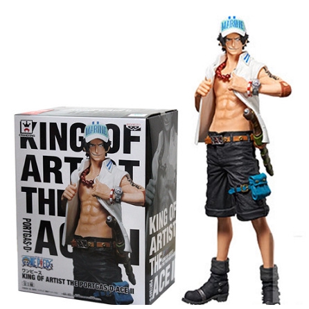 海賊王藝術王者艾斯ace 海軍服景品手辦模型 蝦皮購物
