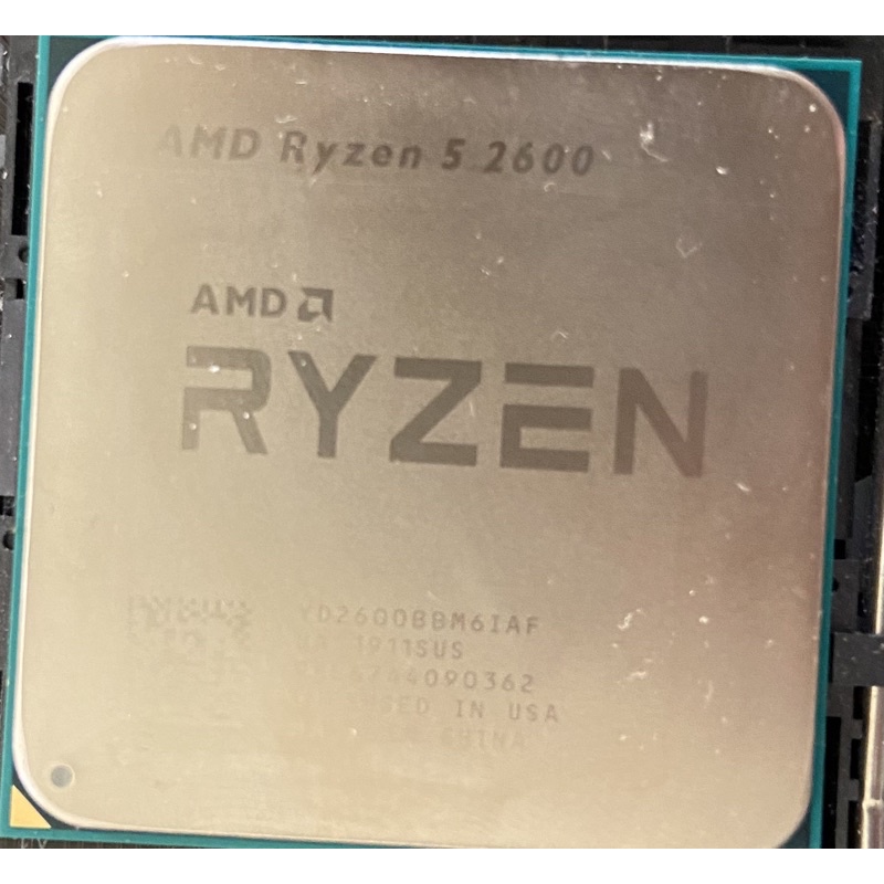 AMD R5 2600 + B450m s2h 附風扇 二手 處理器