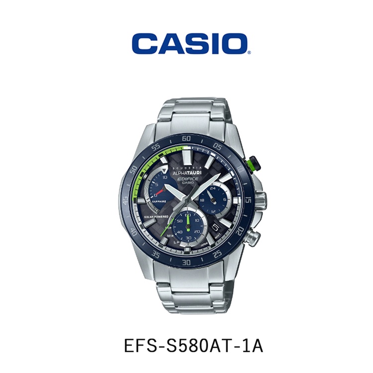 【WANgT】CASIO 卡西歐 EDIFICE EFS-S580AT-1A F1車隊限量太陽能時計錶