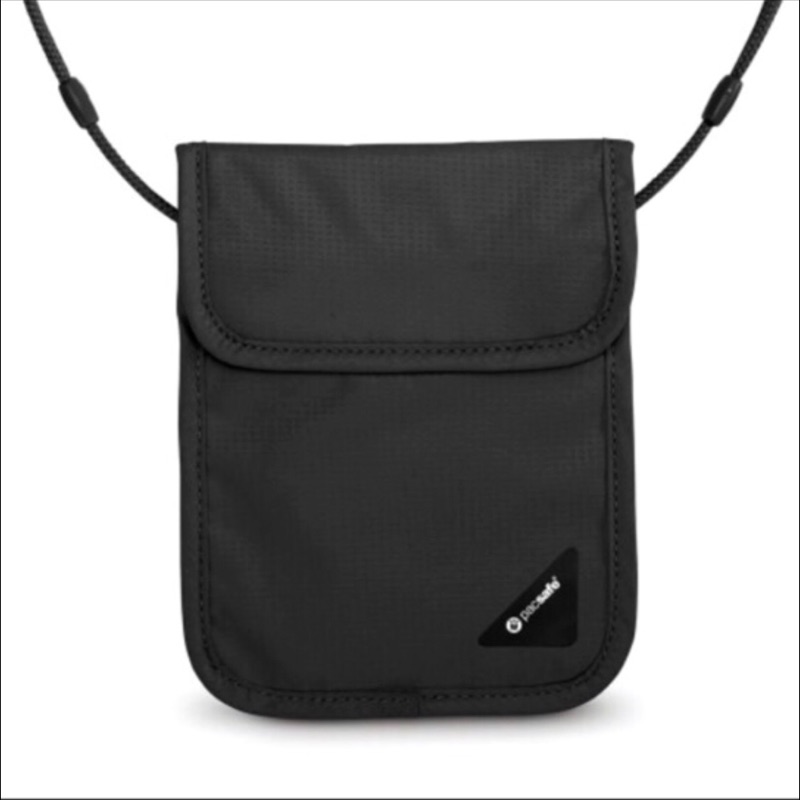 Pacsafe Coversafe X75 PF10148-BLK RFID 掛式護照包 防盜貼身掛頸暗袋