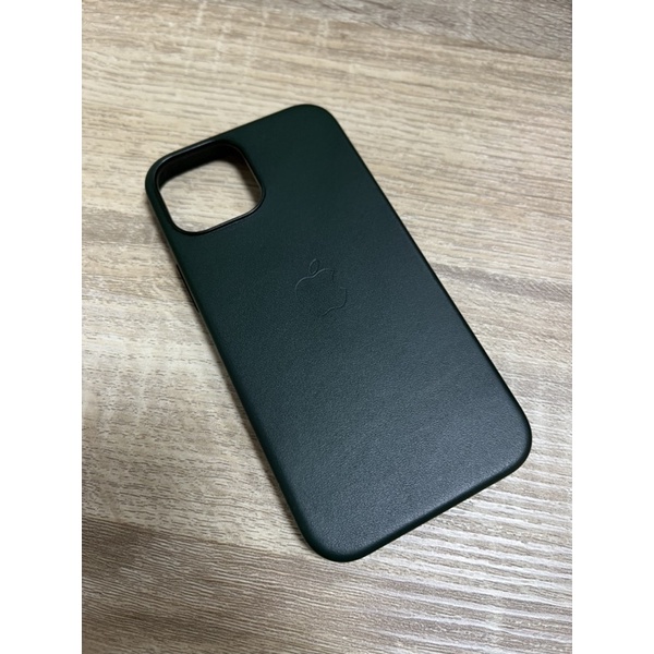 iphone 13 mini magsafe 原廠皮革 保護 殼 套 杉綠色 apple leather case