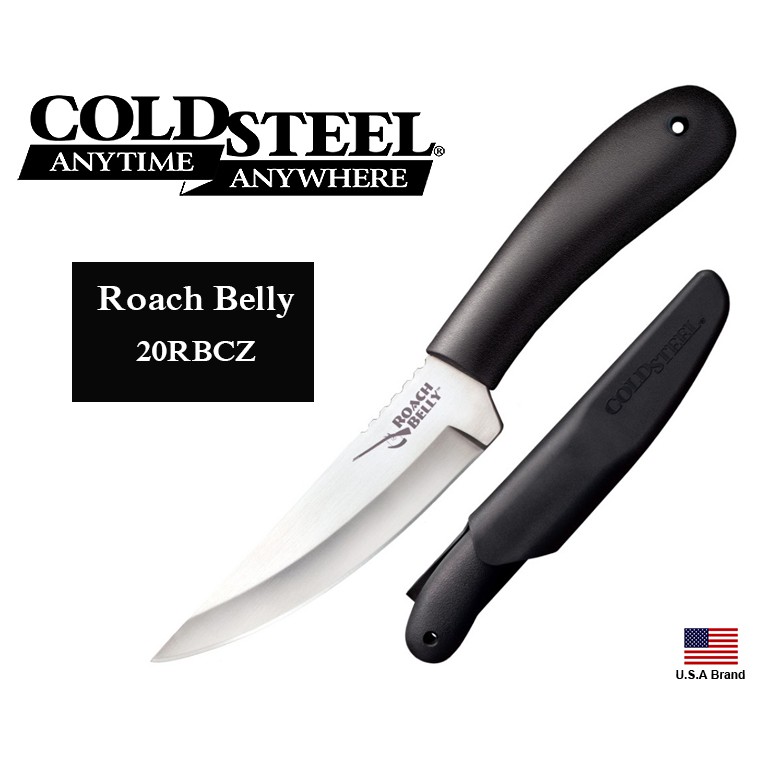 美國Cold Steel冷鋼直刀Roach Belly刀冷凍淬火德國4116鋼附刀鞘,台灣製【CS20RBC】