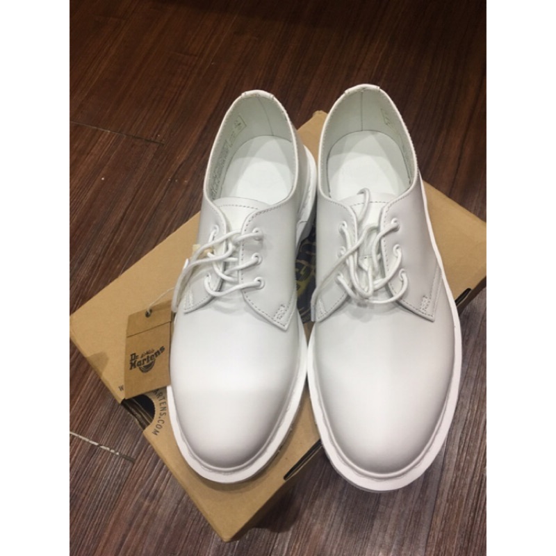 正品全新現貨Dr Martens馬汀鞋Mono White 白色 三孔眼 UK5 正品1461 drmartens