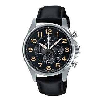 CASIO EFB-508JL-1A 日本生產製造，提供真皮錶帶搭配藍寶石水晶玻璃鏡面