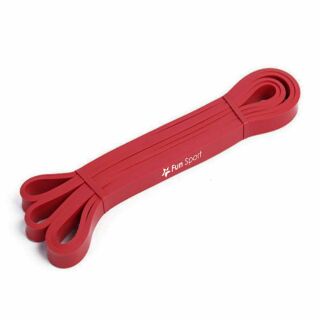Fun Sport 健力環-乳膠環狀彈力阻力帶 (阻力圈/彈力帶/拉力繩/橡筋帶) 紅1.3cm