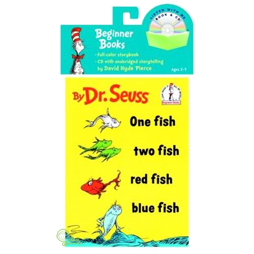 One Fish. Two Fish. Red Fish. Blue Fish (Book & CD)【金石堂、博客來熱銷】