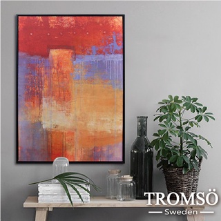 抽象有框畫 52x72cm璽紅力量 【tromso】/ w918 台灣現貨 畫 裝飾【h0313018】n1