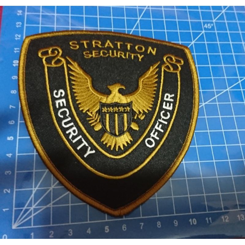 刺繡臂章-軍警用STRATTON SECURITY -A952