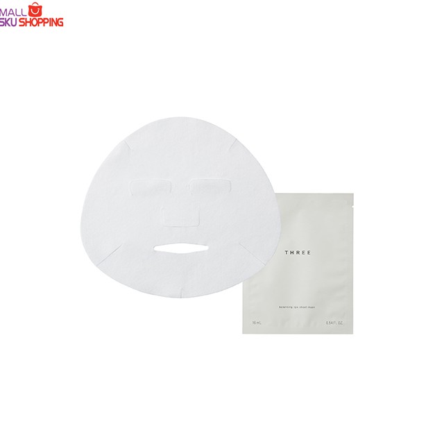 日本直郵包郵three Balancing Spa Sheet Mask 有機美容液面膜16ml 6枚 盒預售中 蝦皮購物