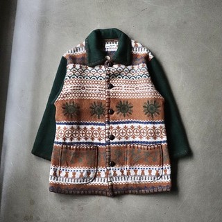 對抗世界 中山 圖騰羊毛夾克 Native Pattern Wool Jacket w.0917.33