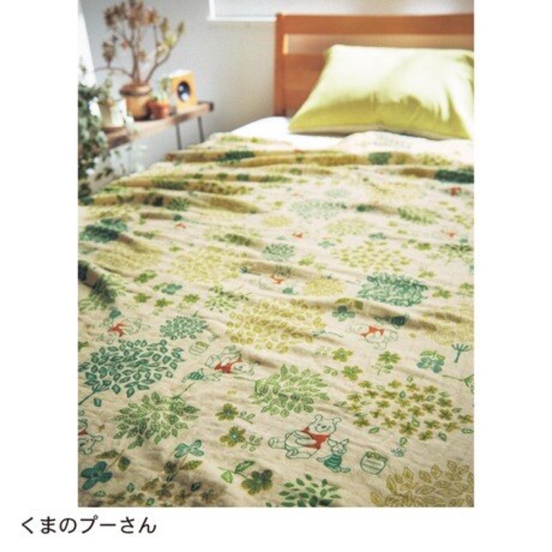 日本迪士尼米奇米妮/維尼4層紗布毯子涼被床單大尺寸