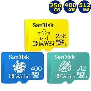 SanDisk 256G 400G 512G Nintendo SWITCH microSD SDXC 任天堂