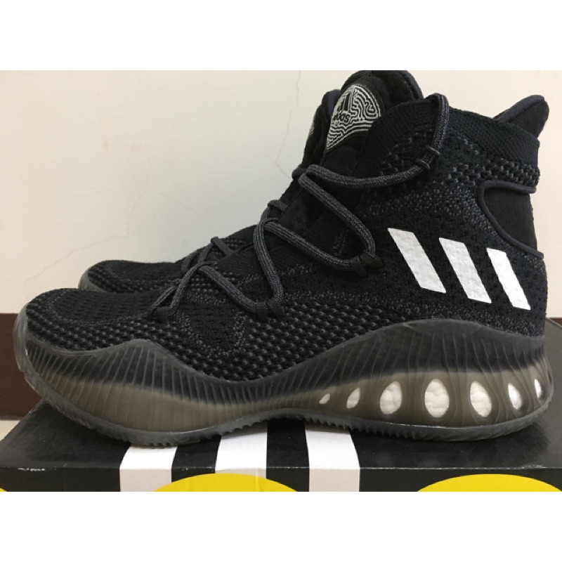 全新正品Crazy Explosive Primeknit US9黑色籃球鞋