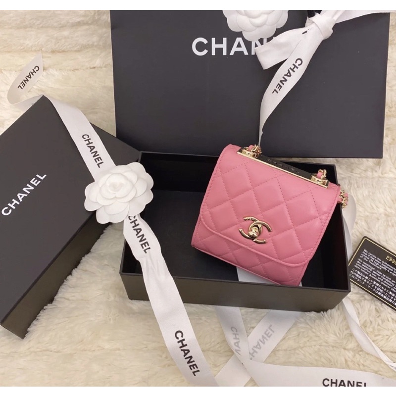 Chanel trendy mini cc 芭比粉
