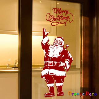 【橘果設計】Hi!聖誕老人 壁貼 牆貼 壁紙 DIY組合裝飾佈置 耶誕聖誕 無痕背膠 聖誕壁貼 聖誕老人