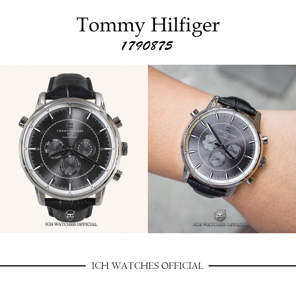 原裝進口美國Tommy Hilfiger 1790875系列手錶三眼錶-男錶女錶正裝錶生日禮物父親節禮物情人節禮物