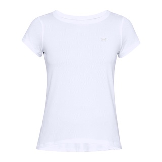 under armour 女 armour hg 短袖上衣 白 1328964-100