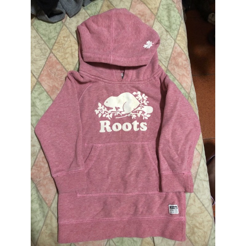 正品 roots rootskids帽t長洋 刷毛洋裝