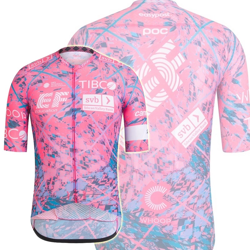Ef2022 Rapha 自行車球衣 AAA 級粉紅色公路自行車短袖賽車上衣
