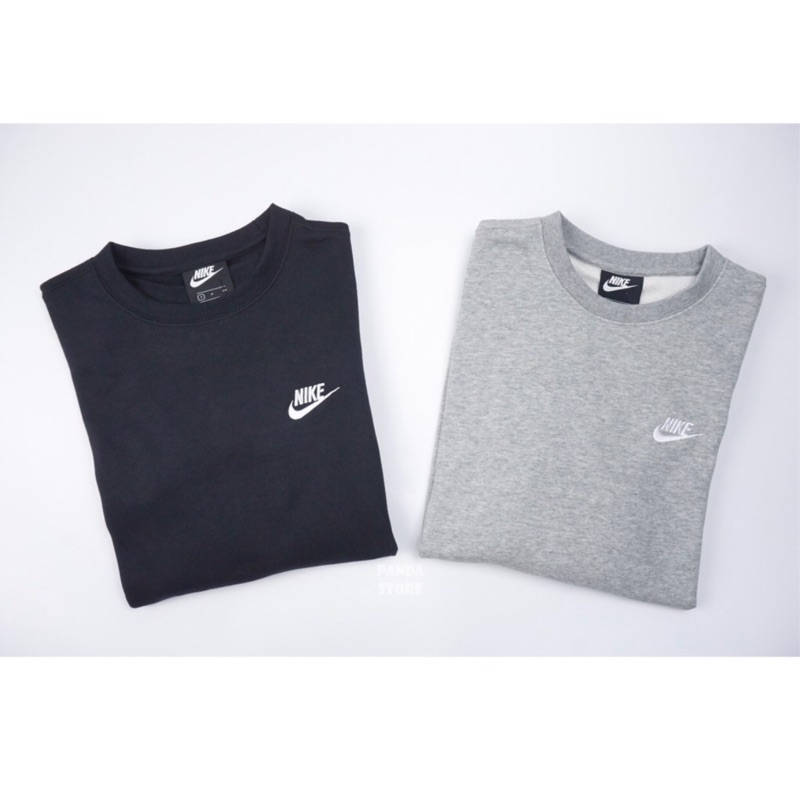 【SPORT STYLE】Nike NSW 大學T 棉質 刺繡 長袖 男 黑BV2667010 灰063