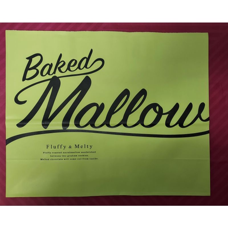  全新 現貨 日本 Baked  Mallow 棉花糖 巧克力 東京 餅乾 (僅售) 質感 手提袋 紙袋