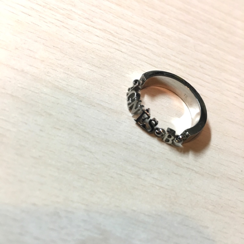 ［二手精品］Agnes b. 品牌戒指 戒指直徑1.6cm