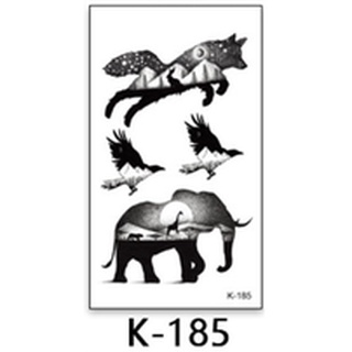 48 K 狼 小鳥 大象 星空森林 紋身貼紙 表演造型 化裝舞會 能貼在 安全帽汽機車上 皮膚 陶器磁磚金屬 玻璃手機殼