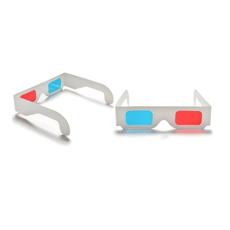 [日本貓雜貨舖] 紙框 紅藍 3D立體眼鏡