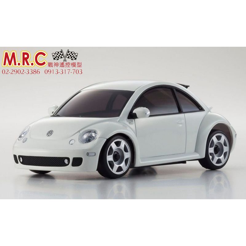 MRC戰神遙控 KYOSHO MINI-Z車殼 福斯NEW Beetle金龜車 白色(MZP130W) 1/28