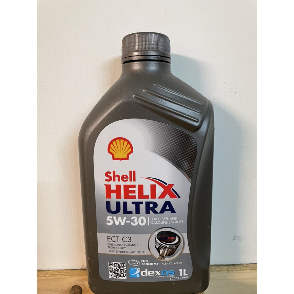 卡普機油★換箱★SHELL HELIX ULTRA ECT C3 5W30 1L*12 全合成 機油 汽油 柴油 長效