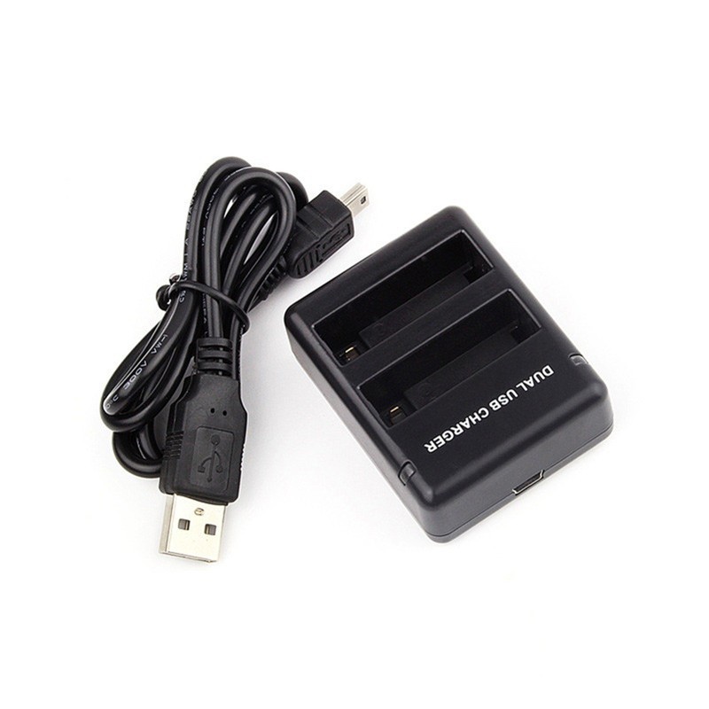 Gopro Hero 4充電器雙插槽設計ahdbt 401電池專用雙usb充電器led指示燈自動恒流控制 蝦皮購物