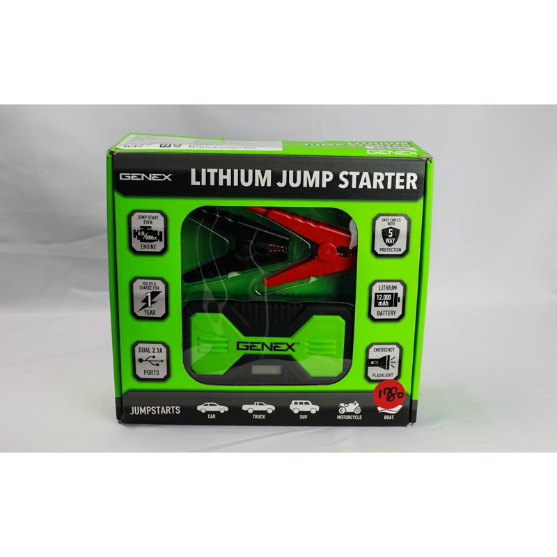 GENEX LITHIUM JUMP STARTER 汽車啟動行動電源(全新品，骨折價)