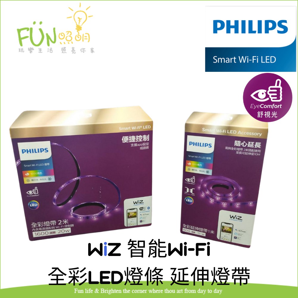 PHILIPS 飛利浦 WIZ 智能 Smart Wi-Fi 全彩 LED 2米燈條 1米延伸燈帶 1米 2米 附發票