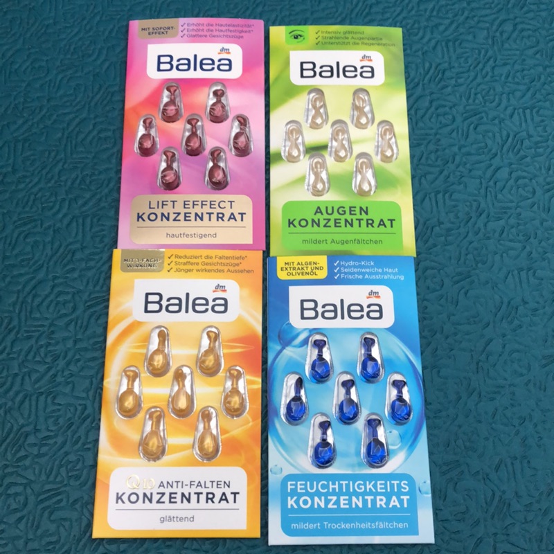 德國🇩🇪帶回 Balea芭樂雅 臉部保養精華膠囊（一組七顆）抗老/保濕/眼部/Q10
