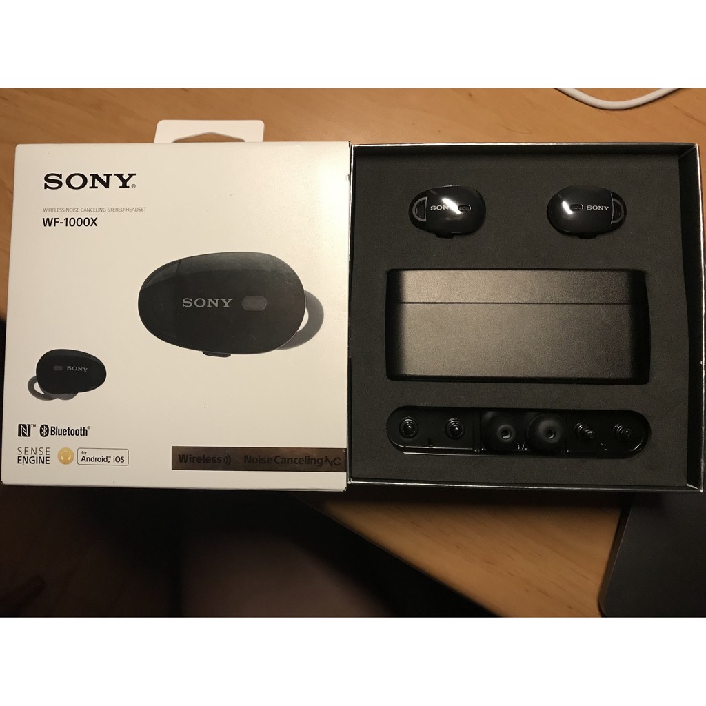 SONY 無線防噪立體聲耳機 WF-1000X 黑 保內