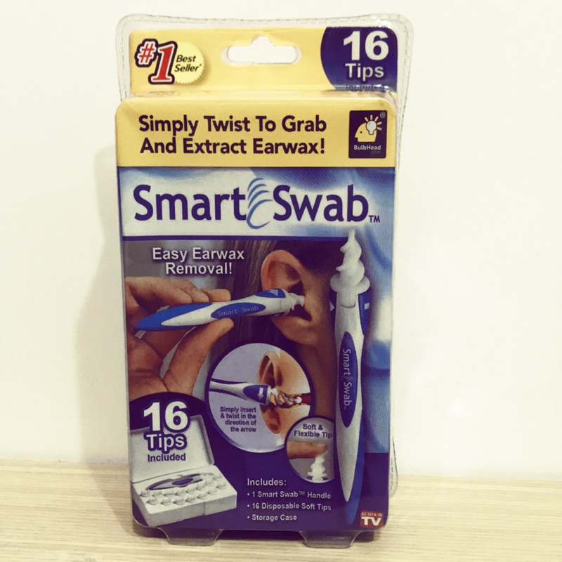 螺旋掏耳棒Smart Swab/軟矽膠頭旋轉式掏耳器組合/生活用品/潔耳器/電動耳朵清潔器/家庭必備/安全乾淨/挖耳