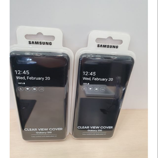 大出清優惠！！Samsung 三星 S10原廠全透視感應皮套 黑 現貨